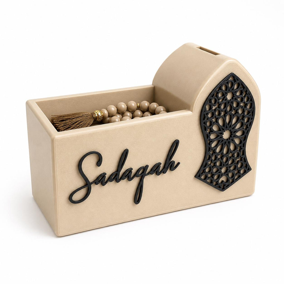 Mosque Sadaqah Box | Islamic Charity Money Holder, 3D Printed Decor Gift