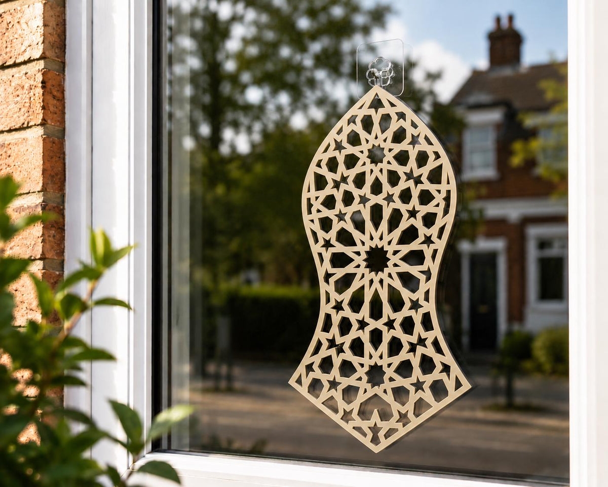 Blessed Nalayn Sharif Islamic Window Decoration | Mawlid Home Decor