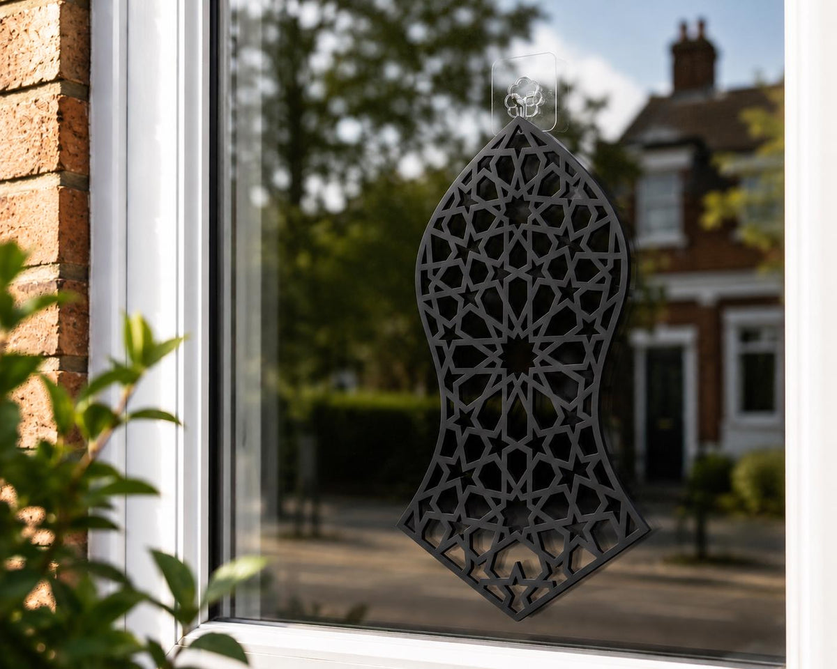 Blessed Nalayn Sharif Islamic Window Decoration | Mawlid Home Decor